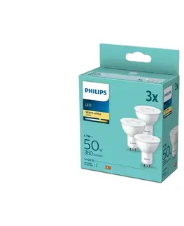Žiarovky SADA 3x LED Žiarovka Philips GU10/4,7W/230V 2700K 8719514393998