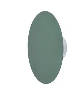 Nástenné svetlá Zelená kovová LED nástenná lampa 6W 250mm Holar Ledea