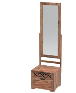 Zrkadlá Toaletný stolík so zrkadlom Mira 50x175x40 indický masív palisander