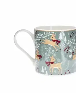 Hrnčeky a šálky Vianočný porcelánový hrnček Winter Forest, 400 ml
