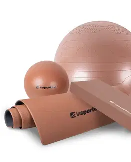 Ostatné fitness náradie Joga súprava inSPORTline Mocha Mousse