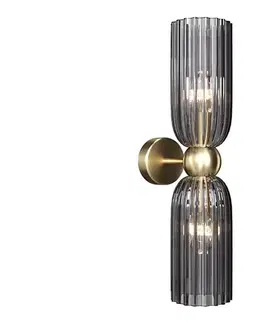 Svietidlá Maytoni MOD302WL-02GR - Nástenné svietidlo ANTIC 2xE14/40W/230V zlatá/šedá MOD302WL-02GR