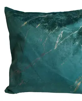 Dekoračné obliečky Obliečka Plain Velvet YX514 40x40cm zelená