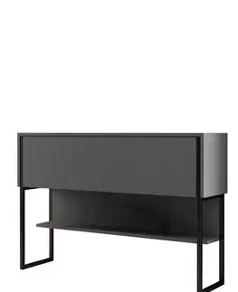 Komody Komoda Luxe - Black, Anthracite