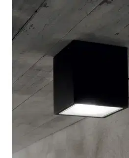 Svietidlá Ideal Lux - Vonkajšie bodové svietidlo TECHO 1xGU10/20W/230V 9x9 cm IP54 čierna 251578