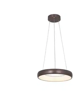 Svietidlá Zam 2047 - LED Stmievateľný luster na lanku LED/30W/230V pr. 40 cm hnedá 2047