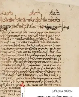 Judaizmus Kniha zjevených pravd a rozumových argumentů - Saadja Gaon