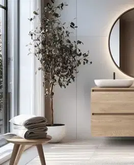 Skrinky do kúpeľne Elvisia Regál do kúpeľne SIMPLE light oak