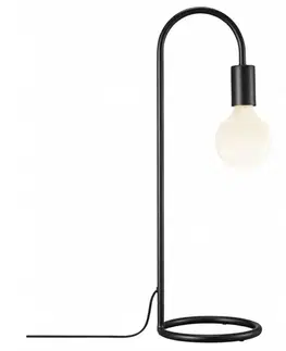 Lampy Nordlux - Stolová lampa PACO 1xE27/25W/230V čierna 2112085003