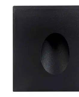 Svietidlá Greenlux Vonkajšie schodiskové svietidlo DECENTLY LED/1,5W/230V IP44 čierna 