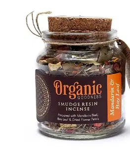 Svietniky Organické kadidlo Mandarin & Bay Leaf, v pohári