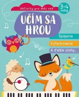 Nalepovačky, vystrihovačky, skladačky Učím sa hrou - Spájanie, vyfarbovanie a ďalšie úlohy