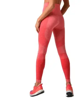 Dámske klasické nohavice Legíny Boco Wear Raspberry Melange Push Up ružová - XS/S