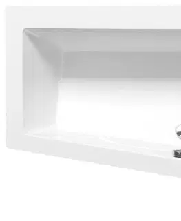 Vane POLYSAN - ANDRA R asymetrická vaňa 160x90x45cm, biela 81541