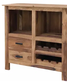 Barové stolíky Barová skriňa Rami 90x90x35 indický masív palisander
