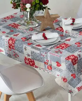 Obrusy MKLozkoviny.sk Vianočný obrus 140 × 180 cm – Merry Christmas