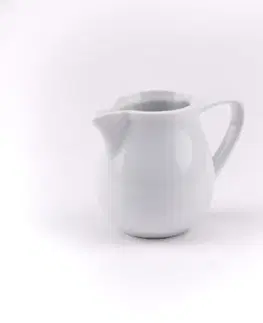 Dekoratívne vázy Kinekus Mliečnik porcelánový, mliekovka, s uškom, farba biela 0,1l