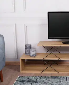 TV stolíky KLIKLAK štýlový TV stolík, dub