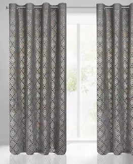 Závesy do spálne Záves ARETA 140X250 na priechodkách 390156