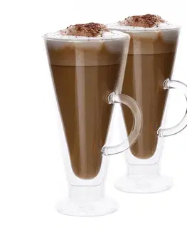 Poháre KONDELA Hotcolder Typ 30 termo pohár na kávu (2 ks) 200 ml priehľadná