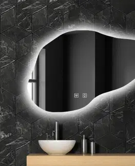 Kúpeľňové zrkadlá Tutumi - Zrkadlo P11229 LED CLOUD B 100x70cm HOM-05502