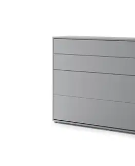 Postele Dig-net nábytok Sklápacia posteľ Lenart BED CONCEPT BC-05 sivá | 120 x 200 cm