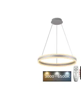 Svietidlá  LED Stmievateľný luster na lanku LED/85W/230V 3000-6500K + diaľkové ovládanie J4315/S