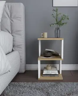 Nočné stolíky TERRX nočný stolík, biela