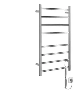 Svietidlá Sapho - Elektrický sušič uterákov REDONDO 75W 90x50 cm lesklý chróm guľatý ER220V