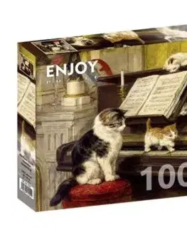 1000 dielikov Enjoy Puzzle Hodina klavíra
