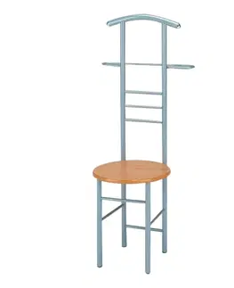 Nemý sluha KONDELA Frank nemý sluha strieborná / buk