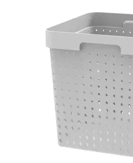 Košíky úložné MAKRO - Košík 29,6x29,6x29,6cm, umelá hmota