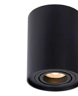 Svietidlá Lucide 22952/11/30 - Bodové svietidlo TUBE 1xGU10/50W/230V čierna 22952/11/30