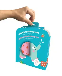 Leporelá, krabičky, puzzle knihy Měkoučké překvapení Sloník/Mäkučké prekvapenie Sloník
