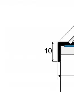 Schodové lišty a profily Schodový profil 25 x 10 mm (samolepiaci) Dub rustical P62