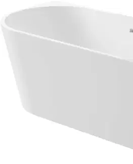 Vane DEANTE - Silia biela Akrylátová vaňa, rohová/voľne stojaca, pravá - 150 cm KDS_015P