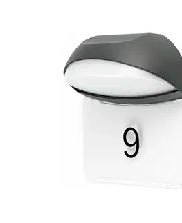 Záhradné lampy FARO Barcelona FARO 71197 - Vonkajšie nástenné LED svietidlo NUM LED/7W/230V IP54 71197