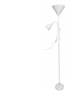 Lampy  light Stojacia lampa WENDY 1xE27/100W/230V + 1xE14/40W biela 3070FLBL/BL