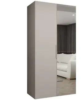 Šatníkové skrine Skriňa Marbella II 100 kašmír/kašmír