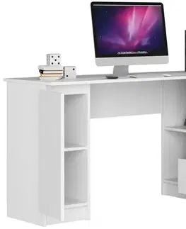 Písacie stoly Moderný písací stôl SCYL155P, biely