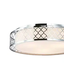 Svietidlá Open Design OR81008 - Stropné svietidlo CAVALLI 3xE27/15W/230V priemer 52 cm lesklý chróm OR81008