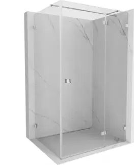 Sprchovacie kúty MEXEN/S - Lunar T sprchovací kút dvere krídlové pravá 140 x 120, transparent, chróm 834T-140-120-01-00-P