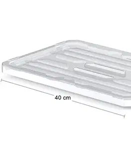 Úložné boxy NABBI NCP16 plastové veko na úložný box priehľadná