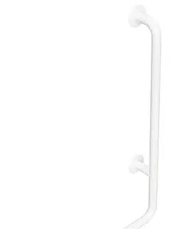 Držadlá k vani SAPHO - HANDICAP nástenné madlo pravé 810x550, biela XH524W