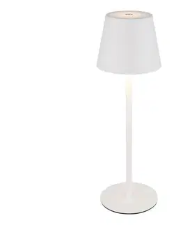 Lampy Globo 58488W - LED vonkajšia stmievateľná dotyková nabíjateľná stolová lampa 3v1 VANNIE 3W/5V IP54 biela 58488W
