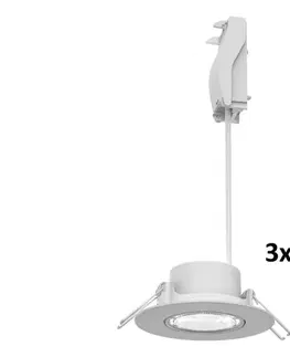 Svietidlá Philips - Sada 3x stmievateľných podhľadových svietidiel CILANTRO LED/5W/230V 4000K biela 872110303803600