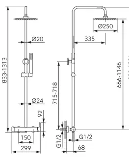 Kúpeľňové batérie NOVASERVIS NOVASERVIS - Sprchový set + sprchová batéria Ciriculus, gun metal NP85-BCK7UGM