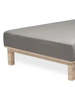 Plachty 4Home jersey prestieradlo Lycra antracit, 180 x 200 cm