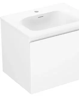 Kúpeľňový nábytok MEXEN/S - Orio kúpeľňová skrinka 60 cm s umývadlom Vela, 1 šuplík, biela mat 91A10-06047-1-BF01-W23M01