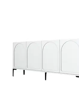 Komody Konzolový stolík Lyon 79 - White, Black